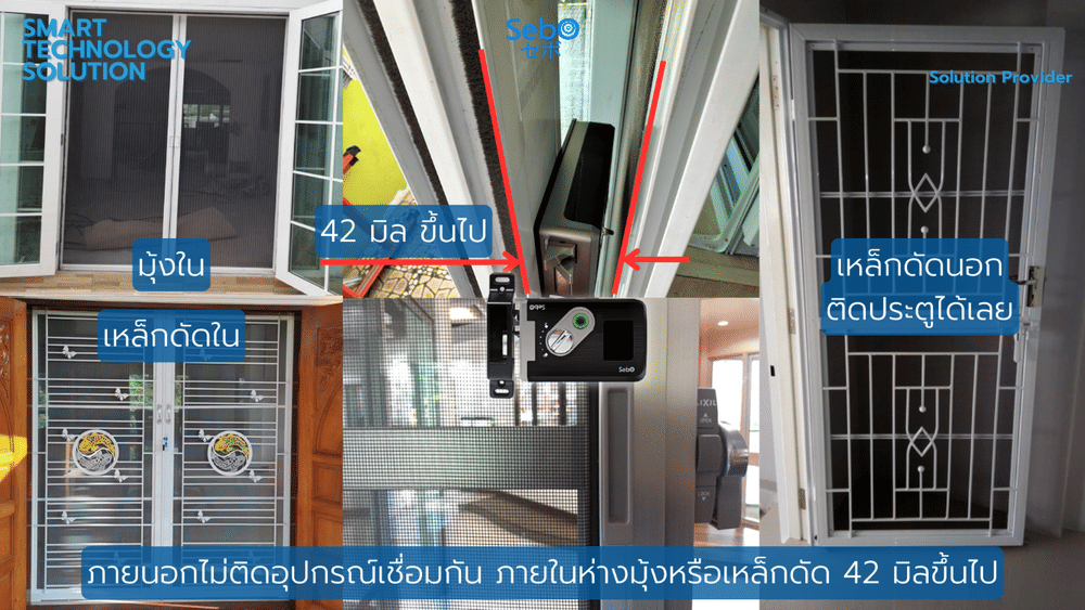 กลอนประตูสมาร์ทดิจิตอลล็อค SebO JIDOOR D9-X